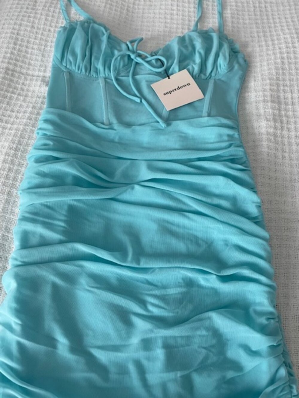 NWT Superdown Light Blue Bodycon Mini Dress Small